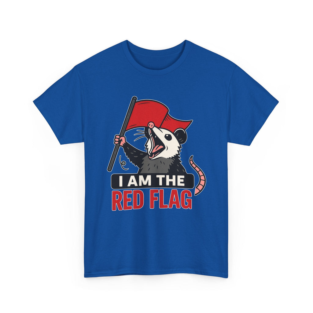 T-Shirt — "I Am The Red Flag" Possum Graphic Tee