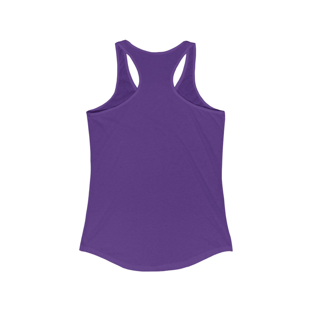 Bold Tattoo Statement Racerback Tank for Empowered Women, Casual Wear, Workout Top, Unique Gift, Festival Attire, Trendy Summer Tee