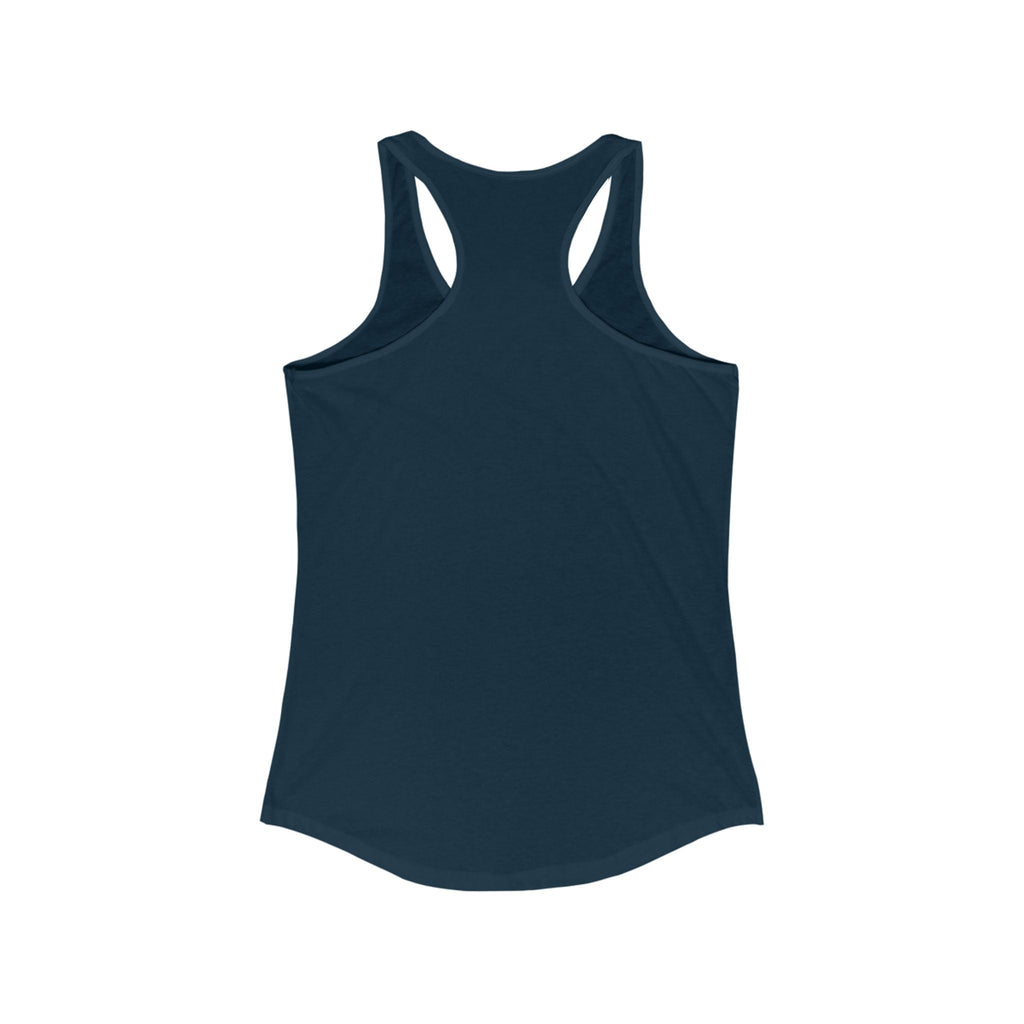 Bold Tattoo Statement Racerback Tank for Empowered Women, Casual Wear, Workout Top, Unique Gift, Festival Attire, Trendy Summer Tee