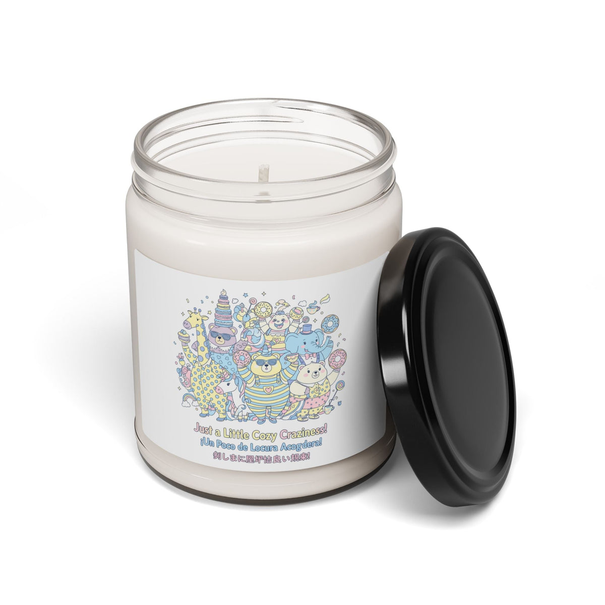 Tiny Monster Humor Candle | Mildly Unhinged Cute, pastel chaotic kawaii