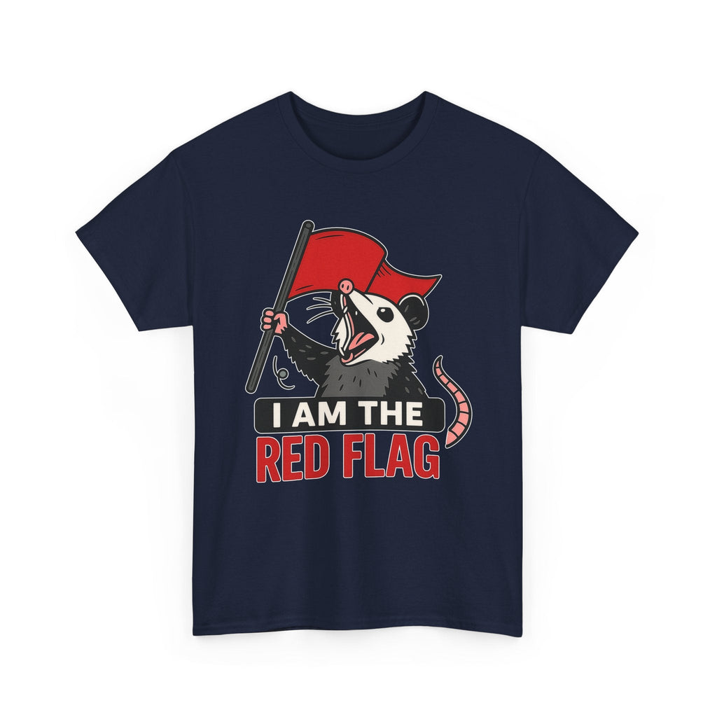 T-Shirt — "I Am The Red Flag" Possum Graphic Tee