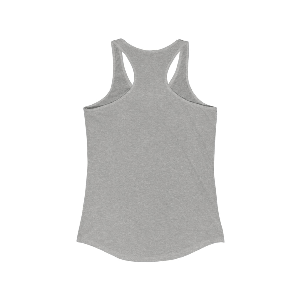 Bold Tattoo Statement Racerback Tank for Empowered Women, Casual Wear, Workout Top, Unique Gift, Festival Attire, Trendy Summer Tee