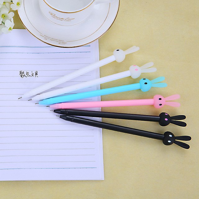 4 Pcs/lot Cartoon Rabbit Gel pens cute gel pen