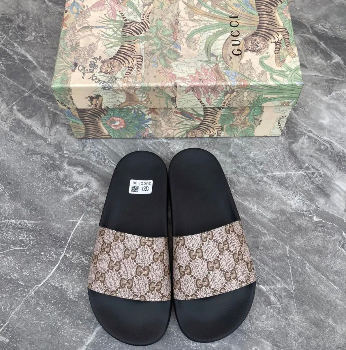 Gucci style slides