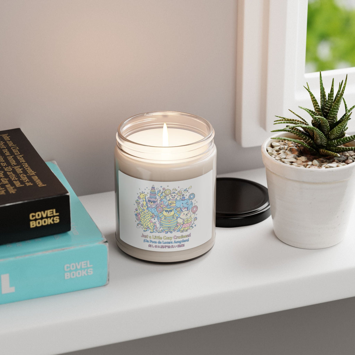Tiny Monster Humor Candle | Mildly Unhinged Cute, pastel chaotic kawaii