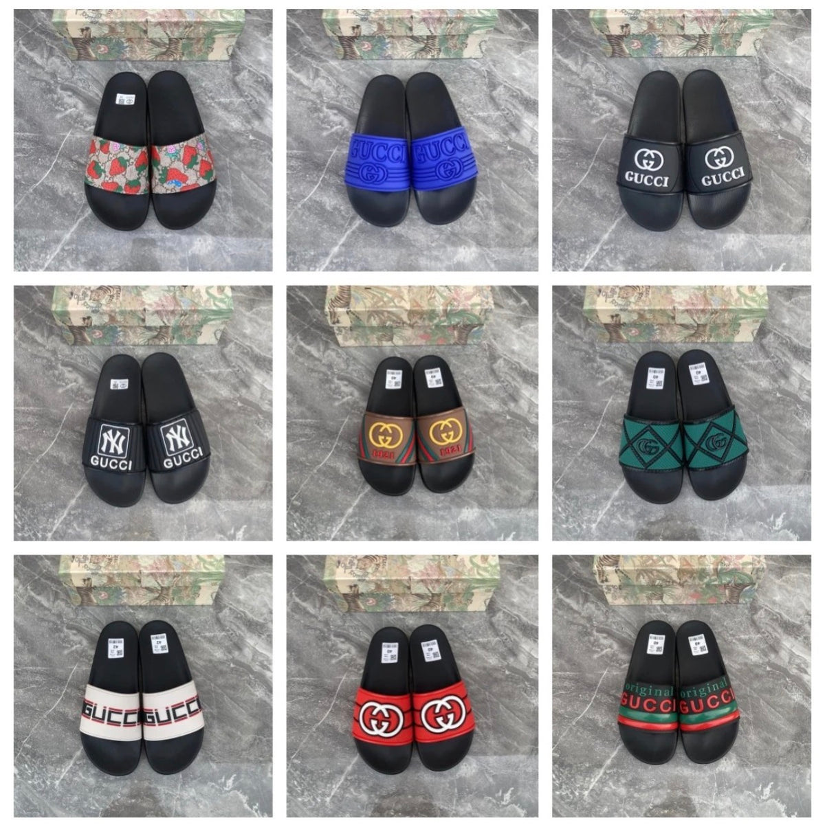 Gucci style slides