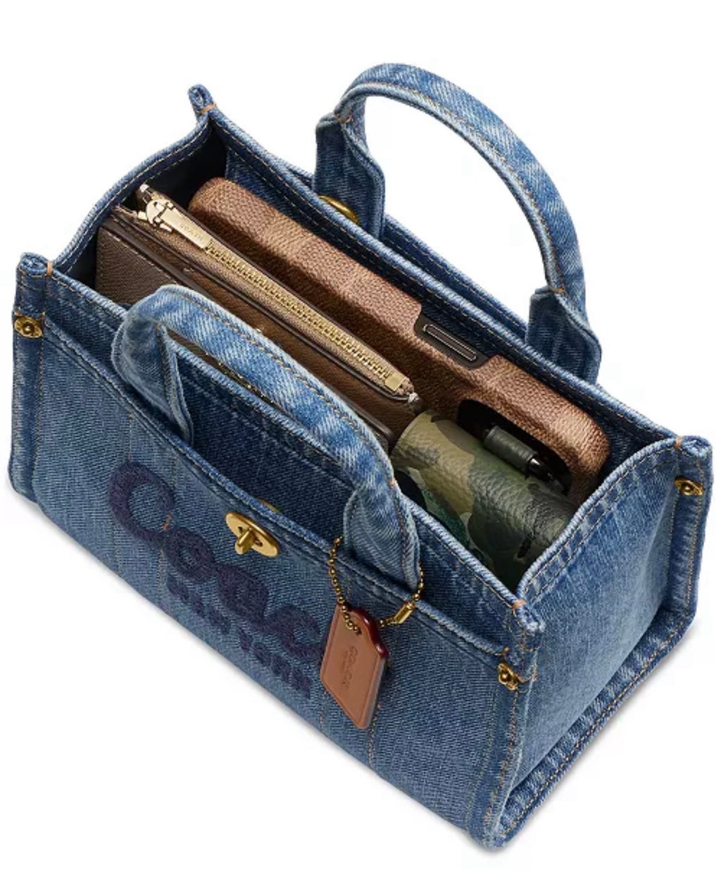 Mini Coach Denim tote
