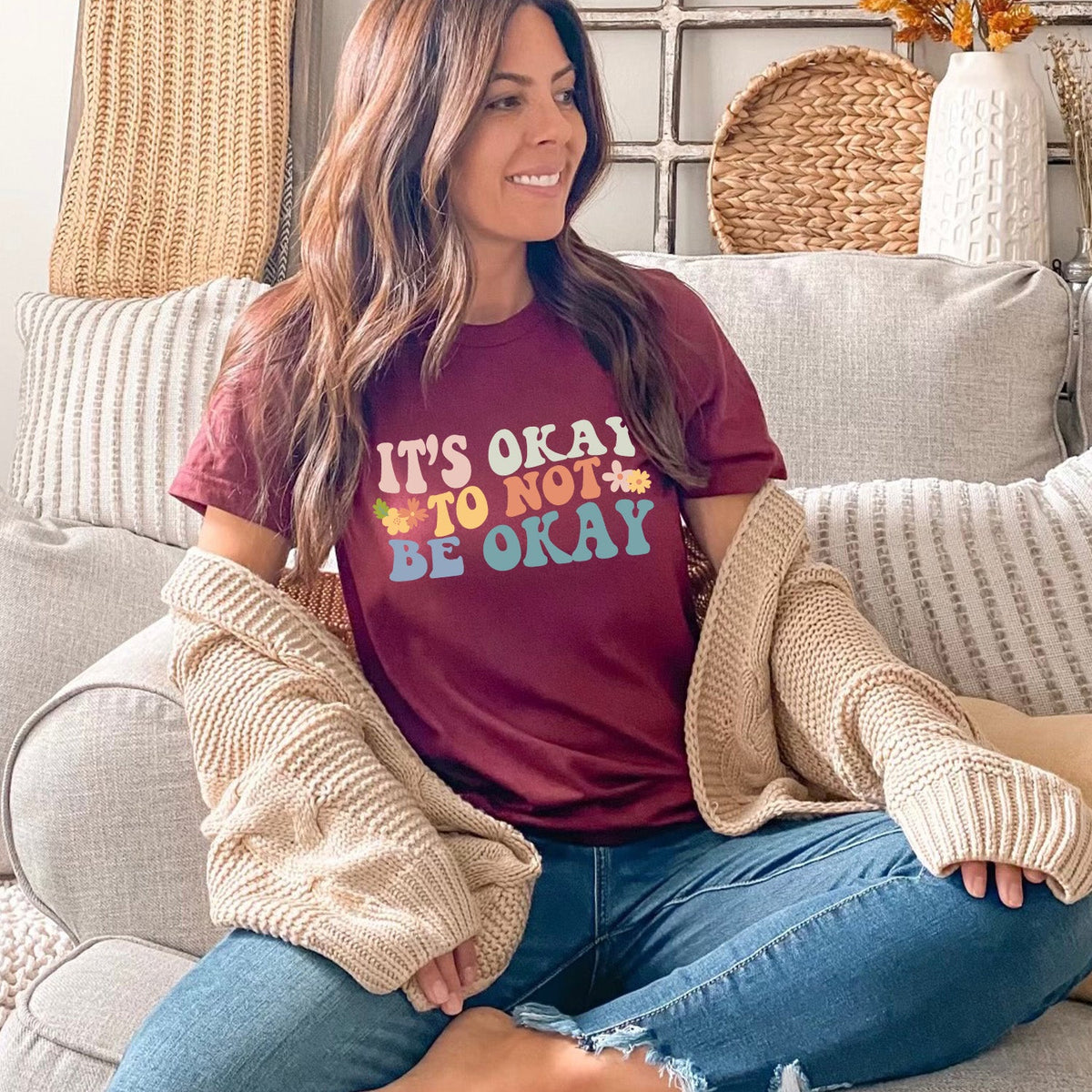 Colorful It's Okay Not To Be Okay T-shirt