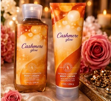 Cashmere glow set bath and body