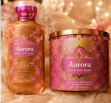 Candle & body wash Aurora Disney set