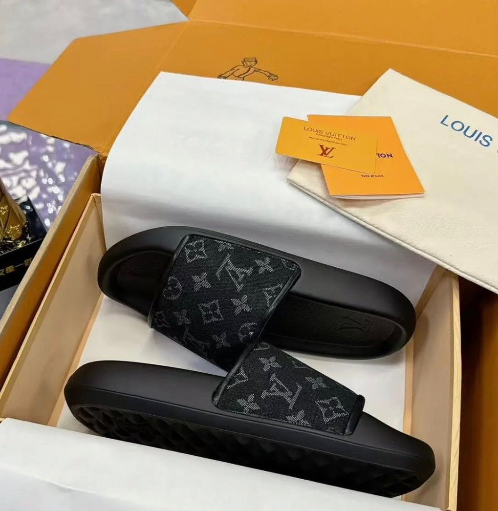 Lv pillow mules