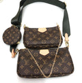 Luxury Monogram 3-Piece Crossbody Bag Set