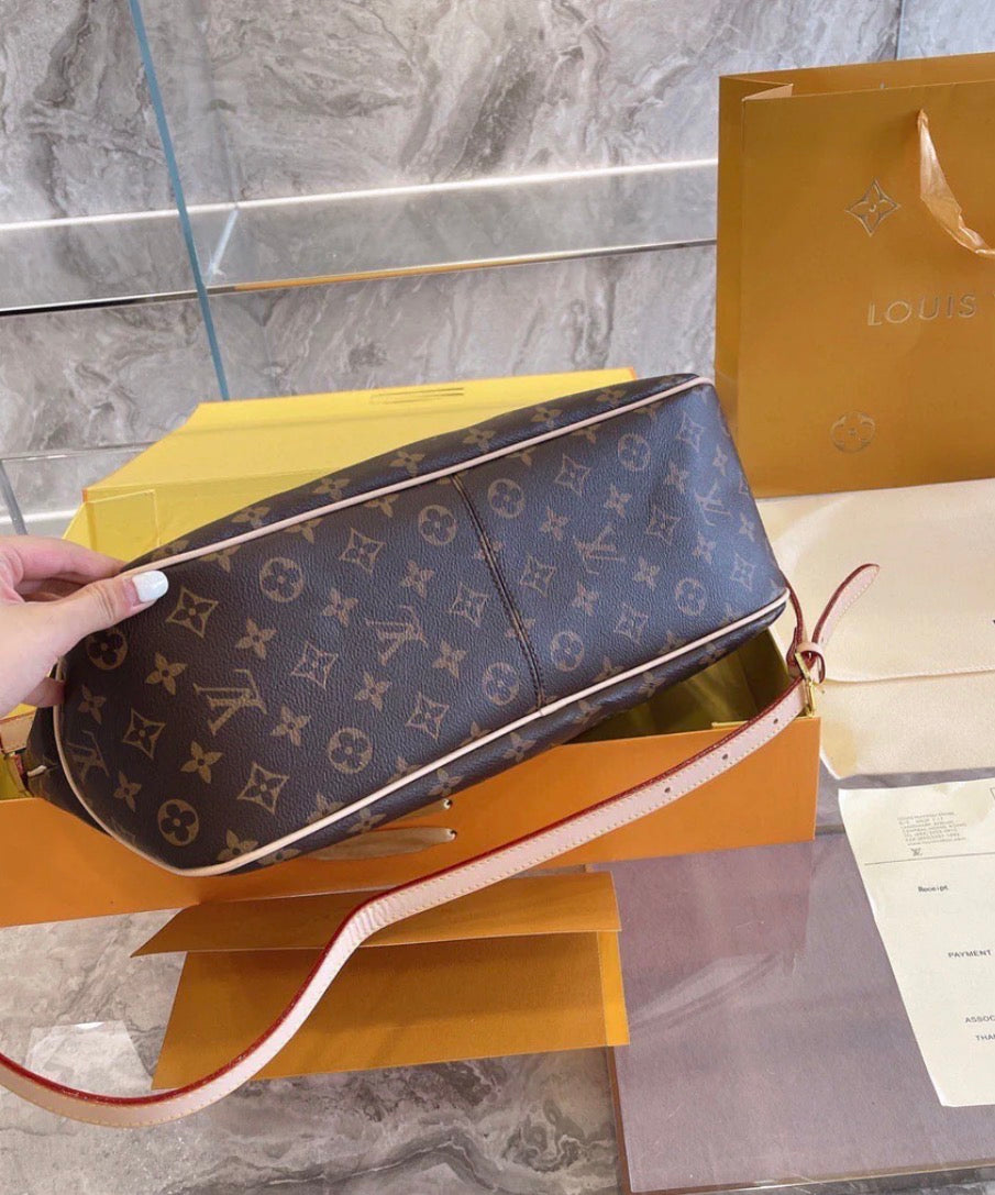 Luxury Monogram Hobo Shoulder Bag
