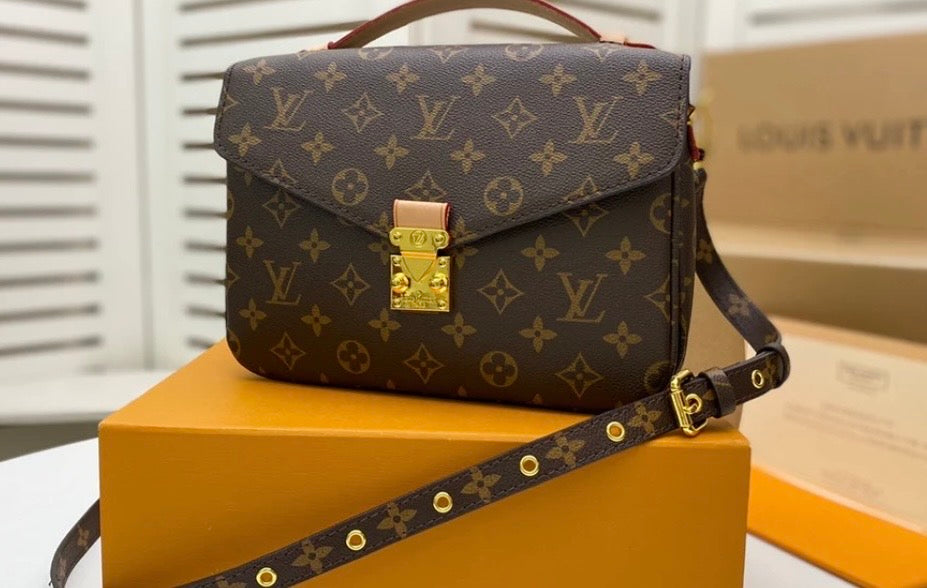 Luxury Monogram Messenger Crossbody Bag