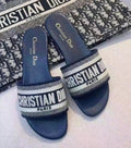 💙 Luxury Blue Monogram Slide Sandals