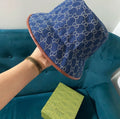 Blue Monogram Bucket Hat