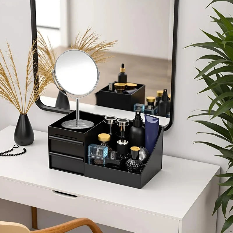 1pc Mens Fragrance Organizer, Perfume & Cologne Stand with Drawers,