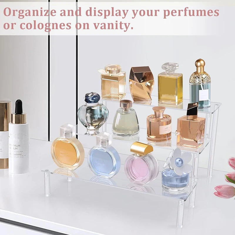 1-4 Tier Acrylic Display Stand Clear Display Riser Rack for Cupcake
