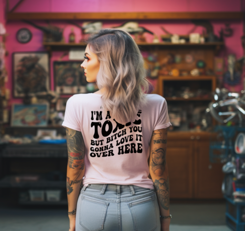A Little Toxic Unisex T-shirt - Back Print
