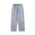 Men's Elastic Waist Loose Straight Drooping Mop Pants
