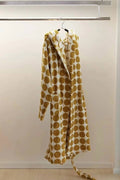 Whimsical Polka Dot Hooded Bath Robe - 100% Organic Long-stapled